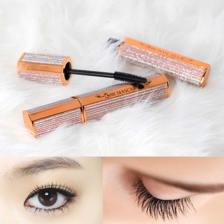 QianXiu frosted shell slim long mascara thick curl water-resistant anti-sweat non-dizzy color makeup