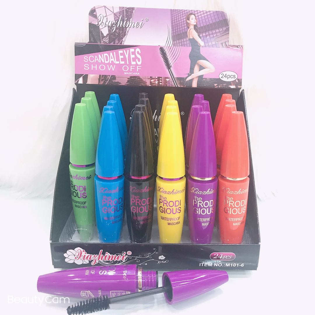 New 6-color hot-selling small fat tube m101-6 mascara slender long dense curl lasting