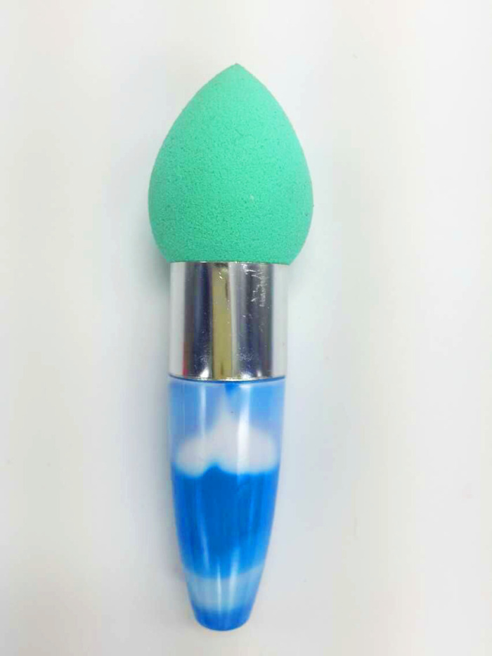 Makeup sponge stick BB cream powder base latex powder puff dry and wet-purpose droplet shaped handle