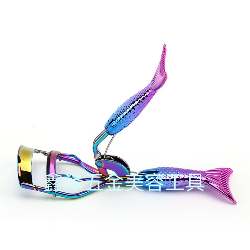 Eyelash Curler Eyelash Curler Fish Tail Handle Gradient Eyelash Curler with Comb Eyelash Curler Beauty Tools Eyelash Curler Eyelash Curler Fish Tail Handle Gradient Eyelash Curler with Comb Eyelash Curler Beauty Tools