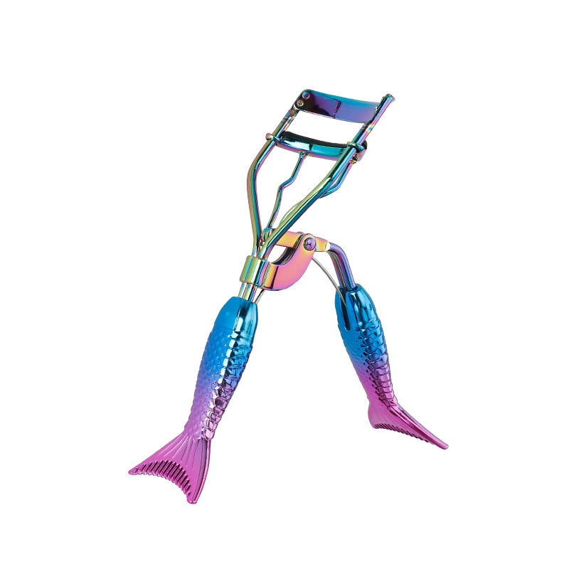 Mermaid Eyelash Curler Mermaid Eye Tweezer Gradient Color Plating Color