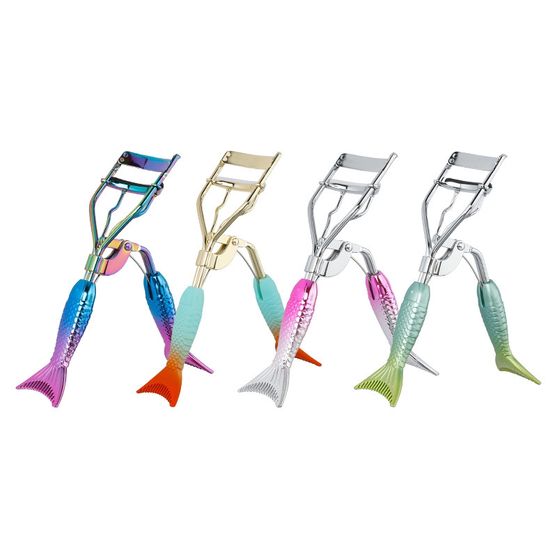 Mermaid Eyelash Curler Mermaid Eye Tweezer Gradient Color Plating Color