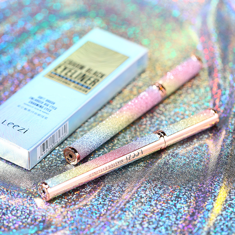 Leezi/Liz bright star charm black makeup eyeliner waterproof not easy to halo makeup smooth liquid eyeliner