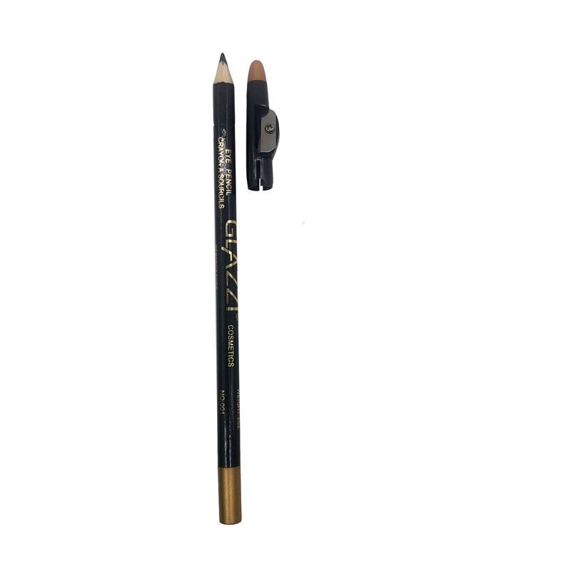 GLAZZI black eyeliner eyebrow pencil waterproof, sweat-proof, non-distracting, non-decolorizing GLAZZI black eyeliner eyebrow pencil waterproof, sweat-proof, non-distracting, non-decolorizing