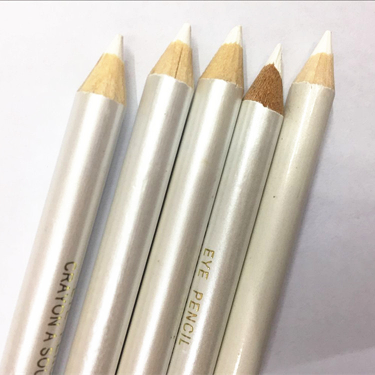 Foreign trade hot sell white wood eyebrow pencil beauty makeup brush eyeliner white beauty pen more pens Foreign trade hot sell white wood eyebrow pencil beauty makeup brush eyeliner white beauty pen more pens
