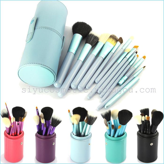 Makeup brush professional makeup brushes set of 12 plastic tube spot wholesale factory direct Makeup brush professional makeup brushes set of 12 plastic tube spot wholesale factory direct
