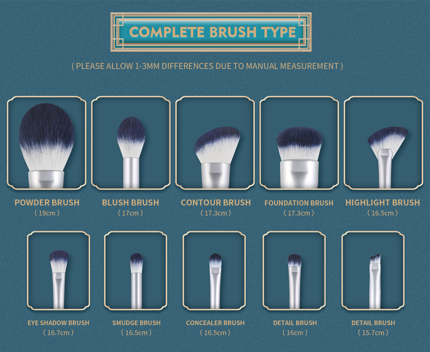 10 PCs Makeup Brush Set Full Set of Beauty Tools Powder Foundation Brush Eye Shadow Brush Wooden Handle Makeup 10 PCs Makeup Brush Set Full Set of Beauty Tools Powder Foundation Brush Eye Shadow Brush Wooden Handle Makeup