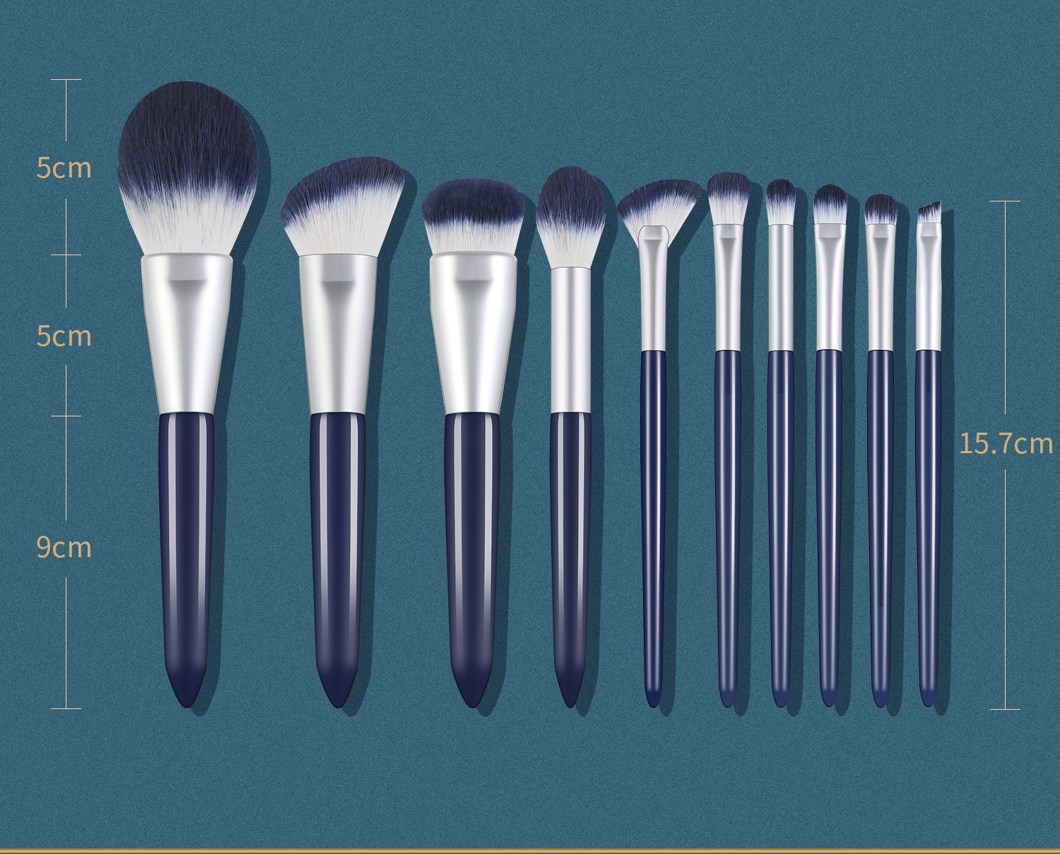 10 PCs Makeup Brush Set Full Set of Beauty Tools Powder Foundation Brush Eye Shadow Brush Wooden Handle Makeup 10 PCs Makeup Brush Set Full Set of Beauty Tools Powder Foundation Brush Eye Shadow Brush Wooden Handle Makeup