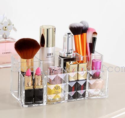 Transparent diamond brush barrel storage tube pen acrylic cosmetic brush box inclusive makeup brush barrel Transparent diamond brush barrel storage tube pen acrylic cosmetic brush box inclusive makeup brush barrel