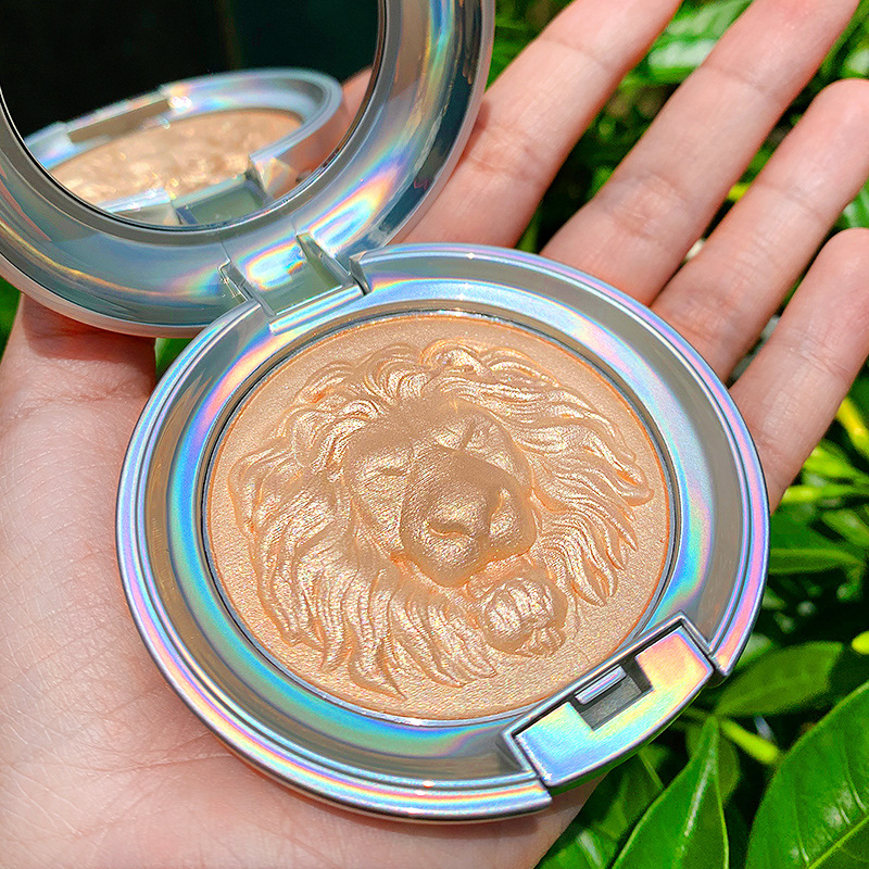 Painter Lion Highlight Powder Glitter Brightening Face Stereo Nose Shadow Ginger Color Highlight Contour Compact