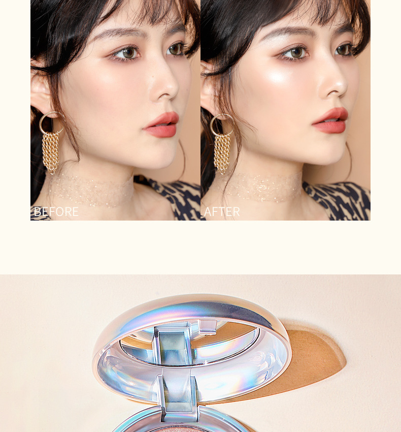 Painter Lion Highlight Powder Glitter Brightening Face Stereo Nose Shadow Ginger Color Highlight Contour Compact