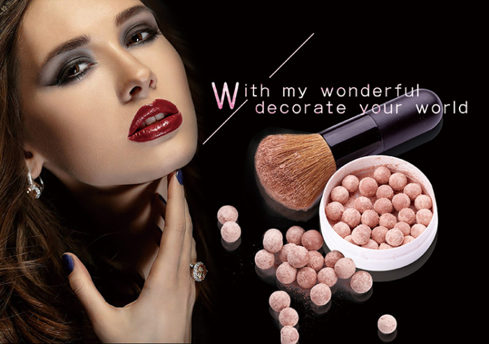 Factory Direct Sale Magic Color meteor powder ball cheek red ball highlight powder ball OEM