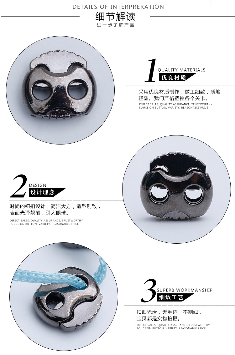 Plastic Spring Fastener Elastic White Adjustable Buckle Garment Handbag Buckle Nylon Black Double Holes Pig Nose Button Plastic Spring Fastener Elastic White Adjustable Buckle Garment Handbag Buckle Nylon Black Double Holes Pig Nose Button