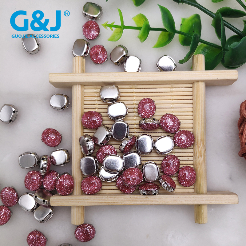 Water drop clawless glue stone hand sewing on four hole claw drill hand nail bead button garment accessories accessories