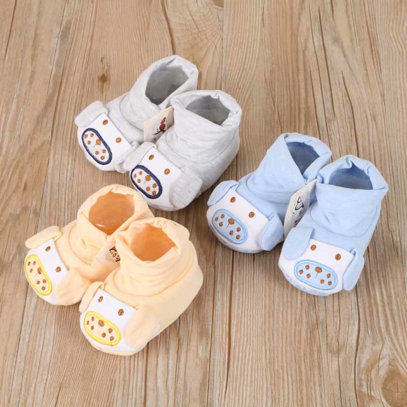 Xueliwa combed cotton baby shoes embroidered dog shoes soft solo baby shoes