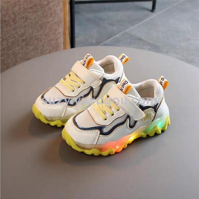 Baby Shoes Lighting Sneakers Men Spring Girls Dad Shoes Soft Small Children&#039;s Children Shoes