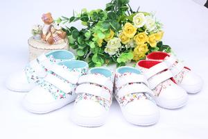 Small fresh flowery double gluing female baby shoes baby shoes toddler shoes