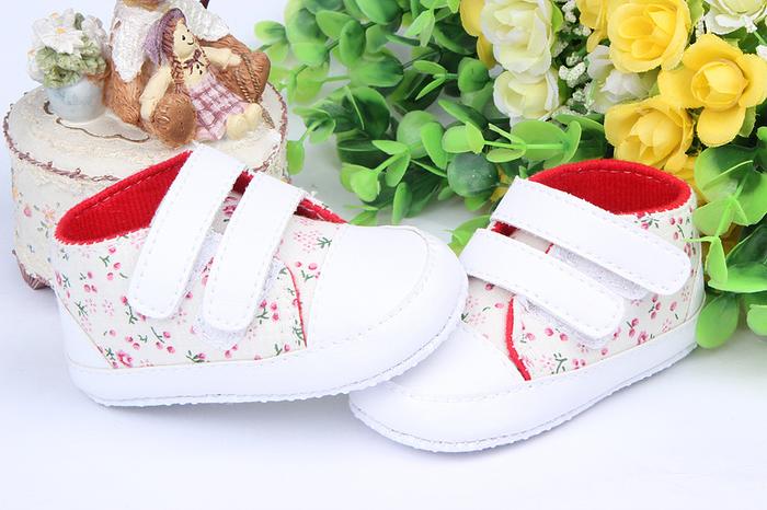 Small fresh flowery double gluing female baby shoes baby shoes toddler shoes Small fresh flowery double gluing female baby shoes baby shoes toddler shoes