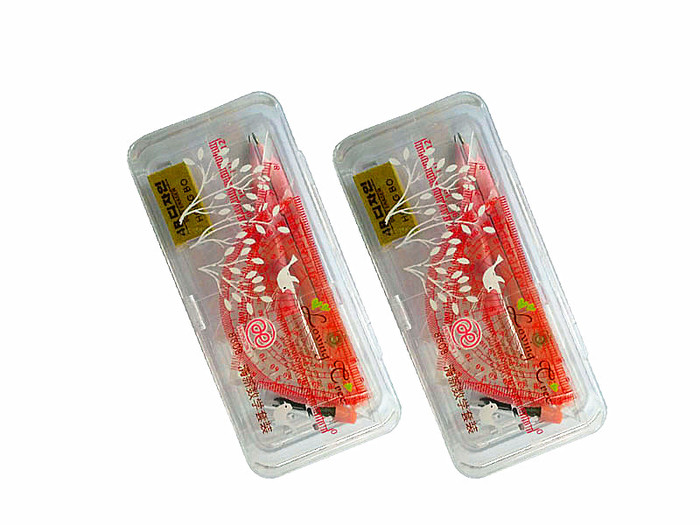 Compasses  Students exam special suit compasses ruler set square stationery 8808