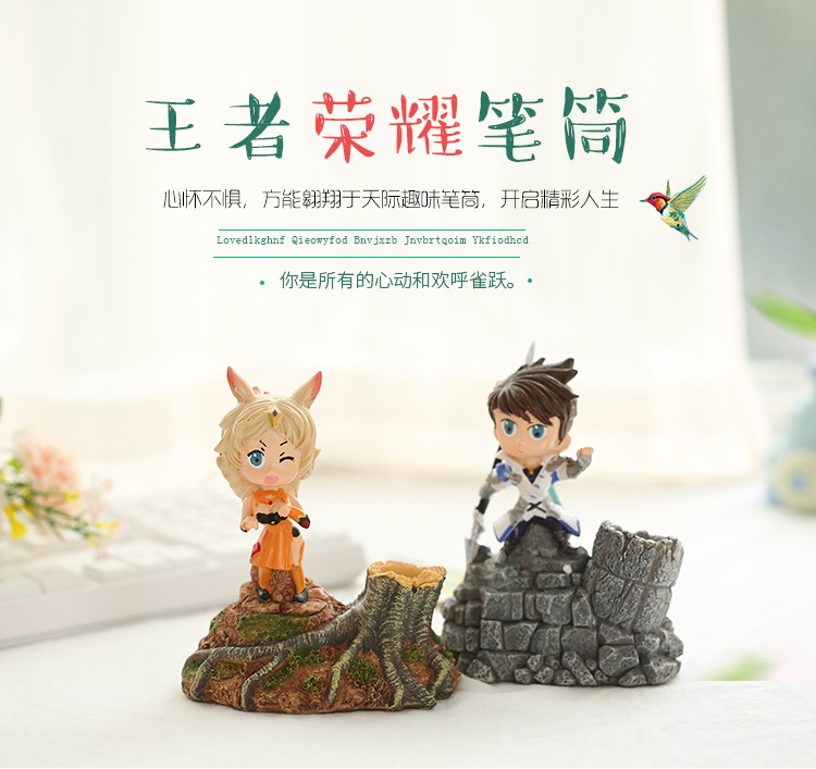King Glory Hand-Made Creative Gift Christmas Home Decoration Pencil Vase Decoration Resin Crafts One Piece Dropshipping
