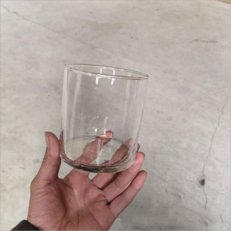 Burst Glass Pencil Pants Vase Succulent Bottle Hydroponic Straight Diameter 9cm High 10cm Glass Candlestick