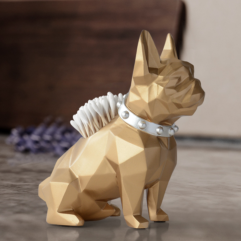 Nordic Resin Crafts Puppy Storage Pencil Vase Decoration Home Living Room Study Bedroom Multifunctional Decorations
