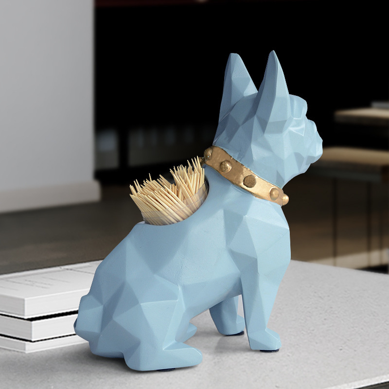 Nordic Resin Crafts Puppy Storage Pencil Vase Decoration Home Living Room Study Bedroom Multifunctional Decorations