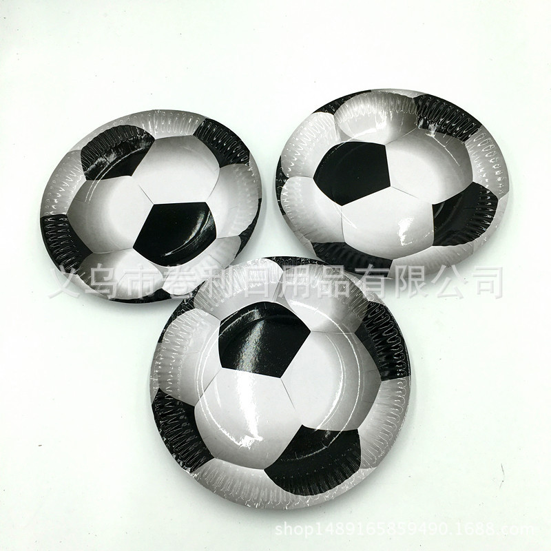 White Football Paper Towel Football Paper Plate Football Party Suit Football Triangle Flag Football Paper Cup