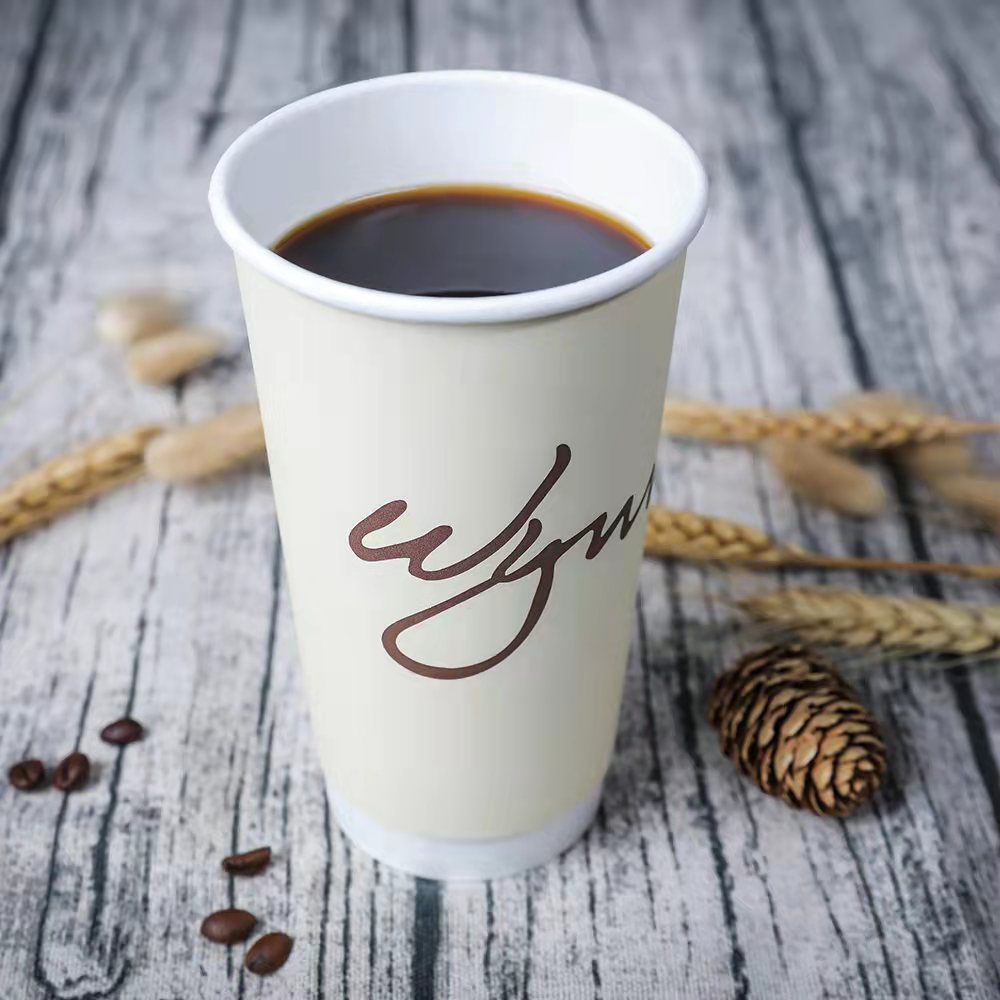 Factory Wholesale Disposable Milk Tea and Coffee Paper Cup Customized Cool Drinks Cup Take-out Catering Paper  Paper Cup