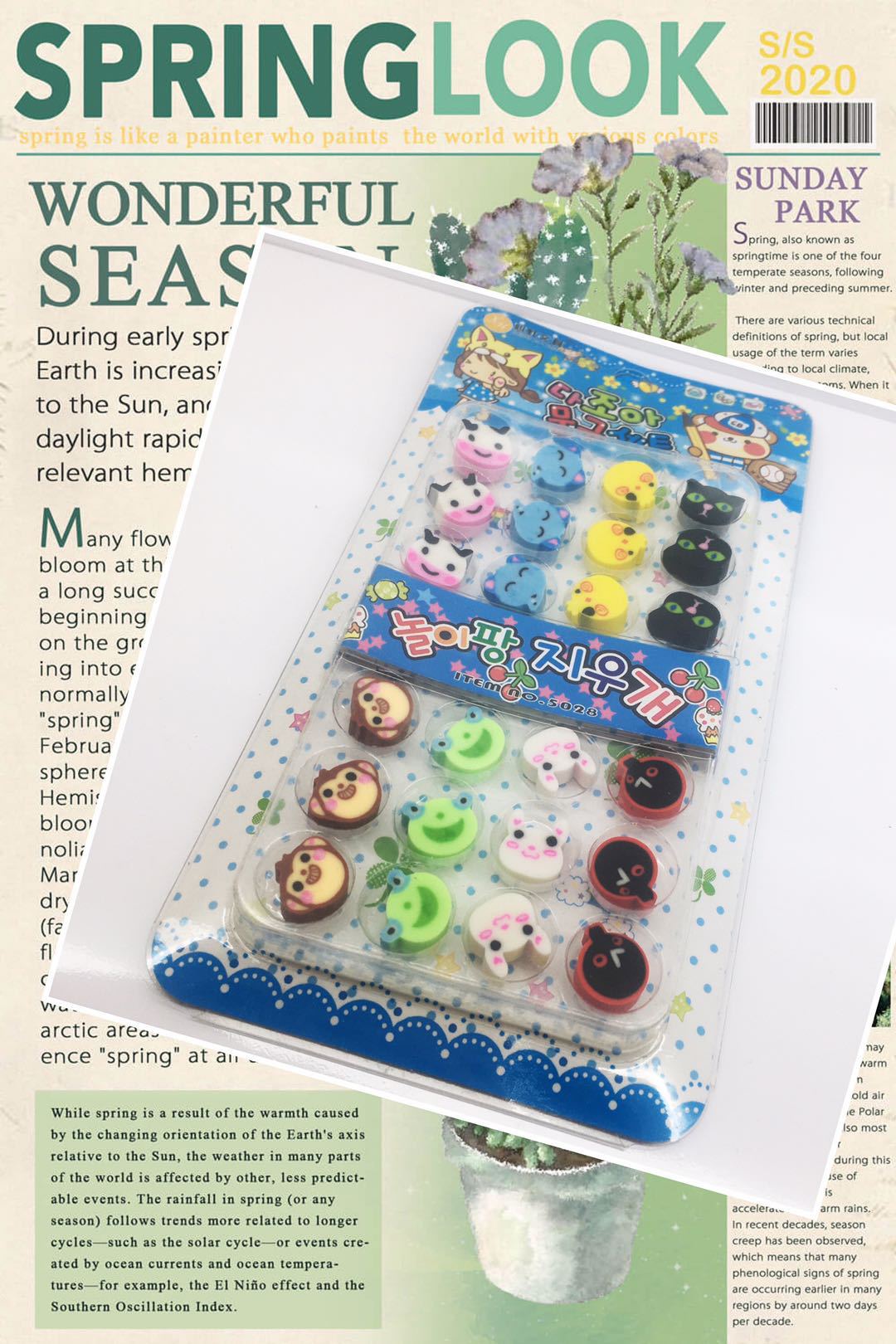 Cartoon cute creative animal eraser student game prize xinhong stationery factory direct sales
