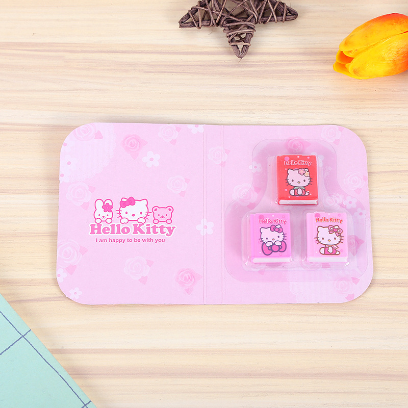 Manufacturers direct cartoon eraser creative mini book suction card modeling eraser student learning supplies award