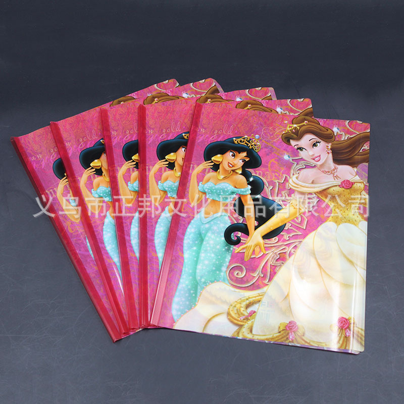 Factory Direct Sales A4 Transparent Cartoon Stick File Folder Color Pattern Pp/PVC Book Wallet Can Be Customized