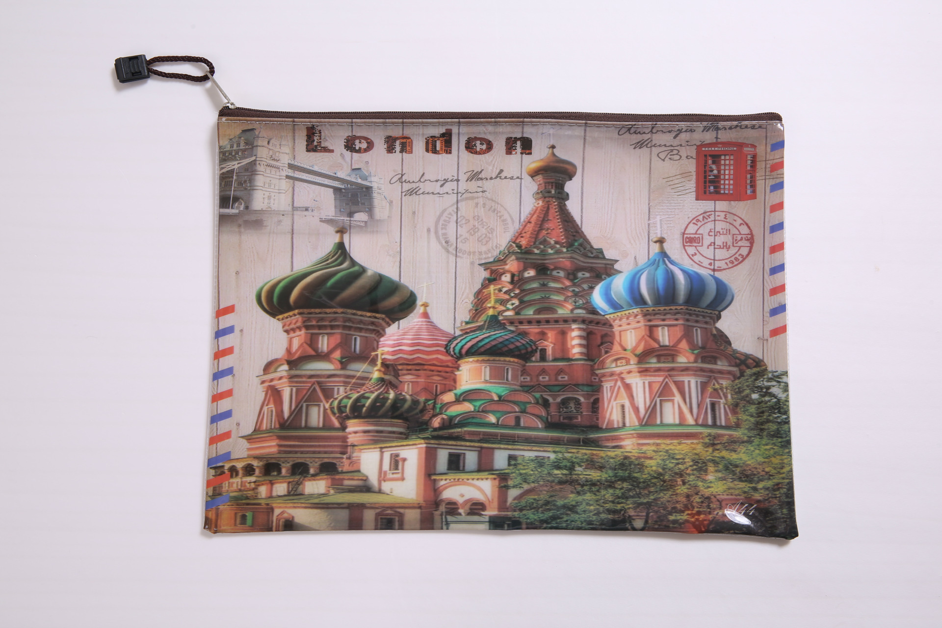 Wholesale plastic PVC cartoon paper bag fashion folder information bag