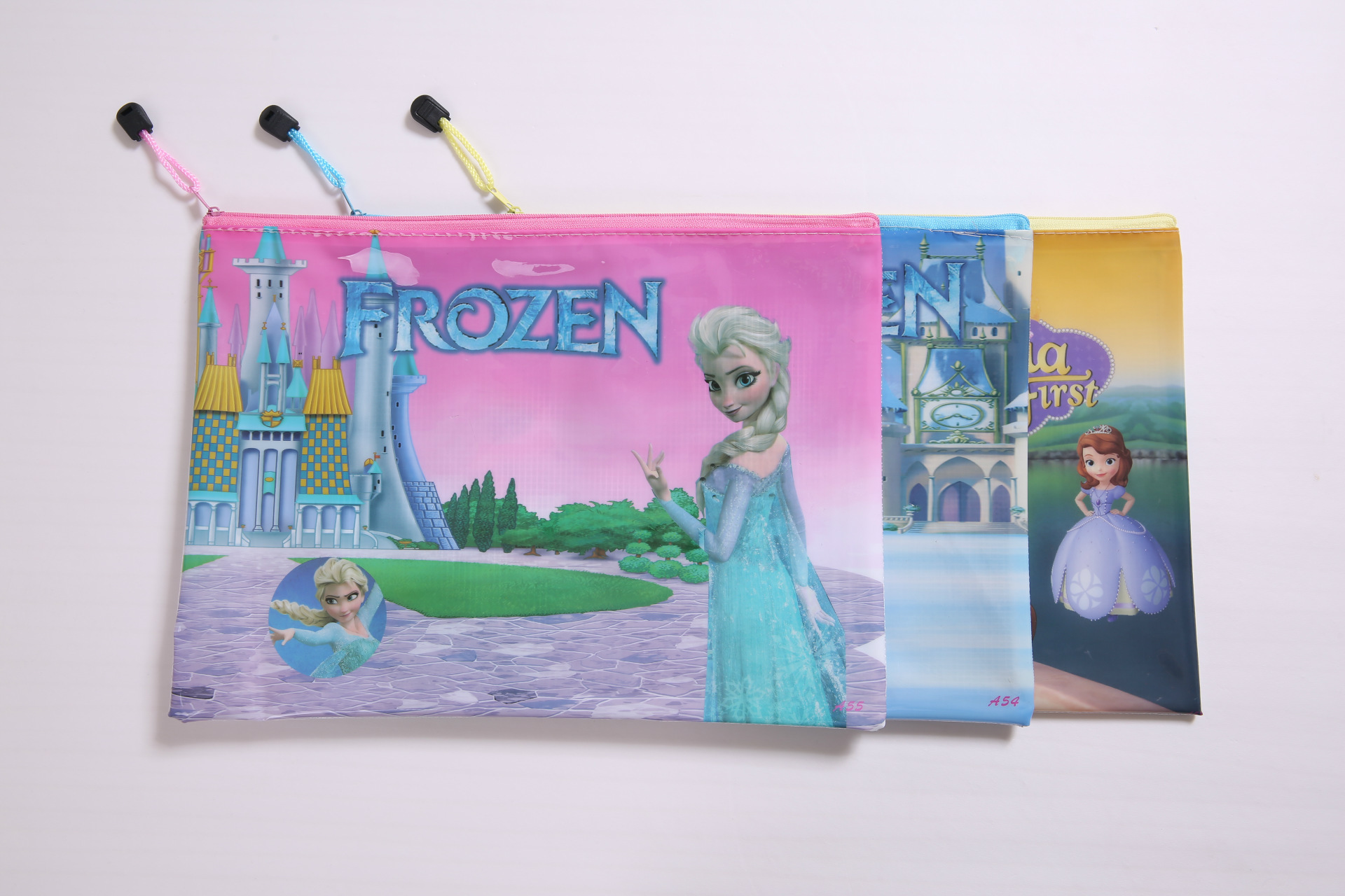 Wholesale plastic PVC cartoon paper bag fashion folder information bag