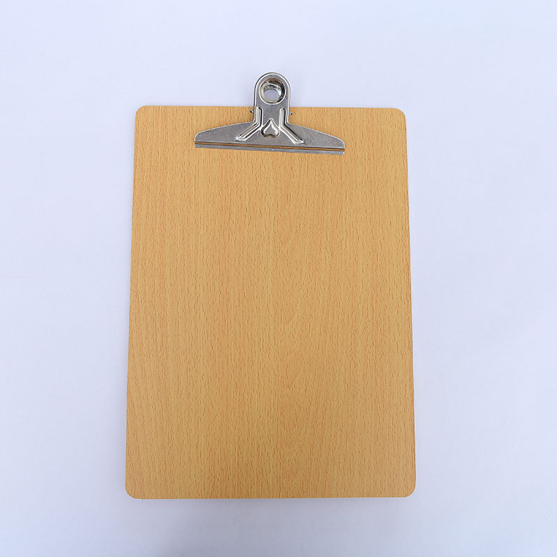 Factory Direct Sales A4 Clip with Wooden Board Large Butterfly Clip Power Clip All Kinds of Office Folder Wholesale