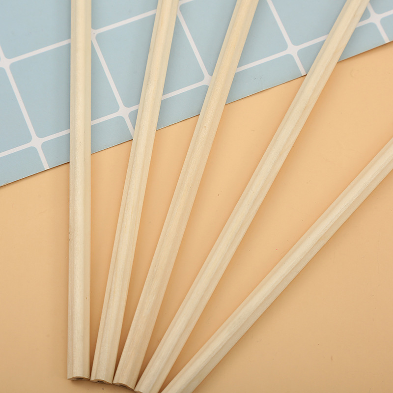 Log Three-Leaf Pencil Plum-Shaped Special Shape Pupils&#039; Writing Sketch Painting Eco-friendly Pencil Wholesale