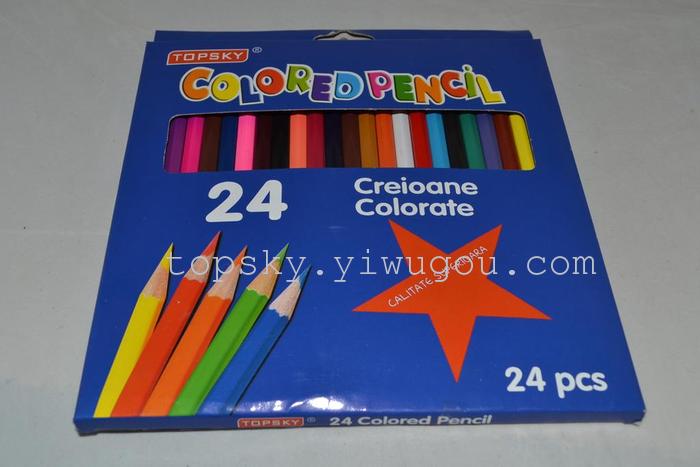 Coloured pencils 24 color water soluble colored pencils-specific markers