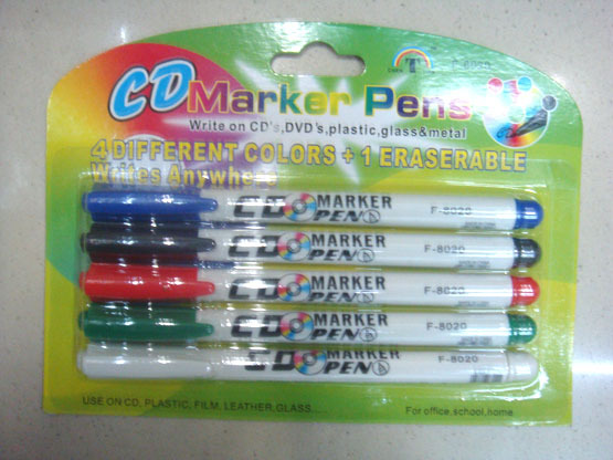 CD mark pens, double-color CD markers, two heads CD markers,all kinds of oil marker