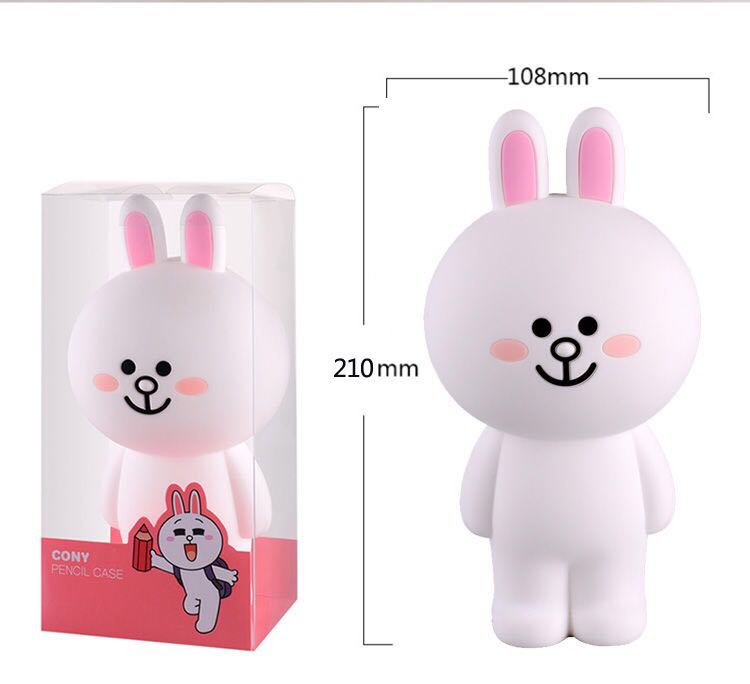  creative brown bear pencil bag web celebrity douyin silicone storage bag male and female students cute large pencil box
