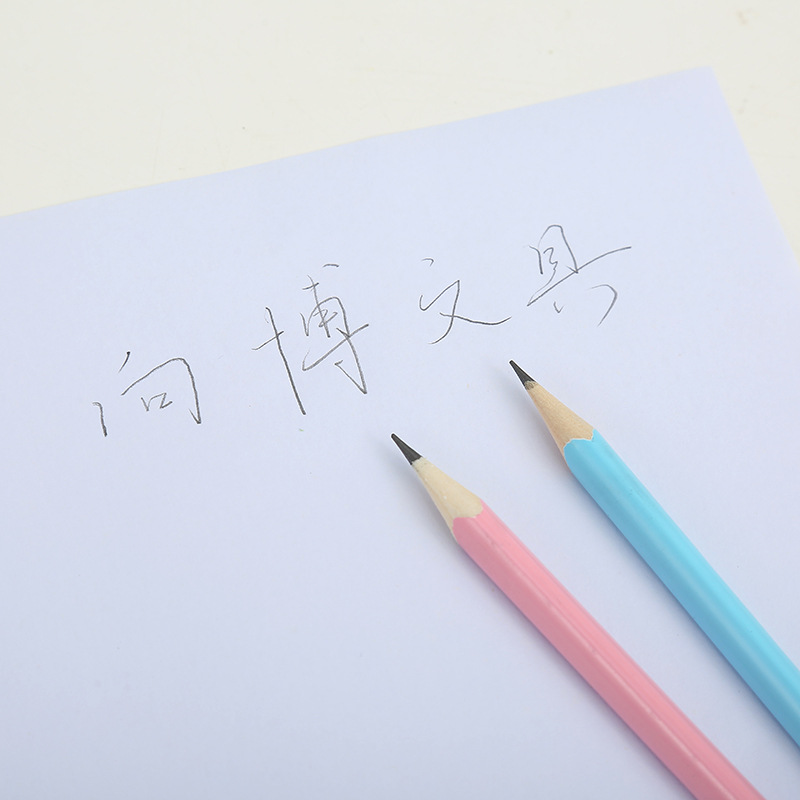 Candy Color Cartoon Pencil HB Children Writing Pencil with Eraser Pencil Kindergarten Student Prize Small Gift