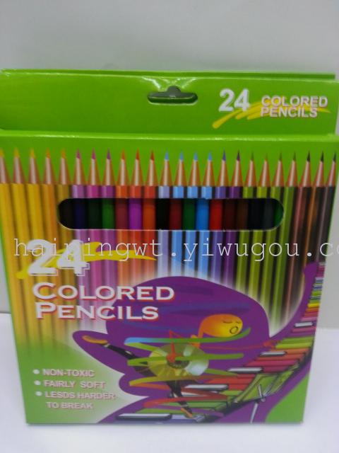 24 color pencil and wood color pencil explosion color pencil price lowest factory direct sales