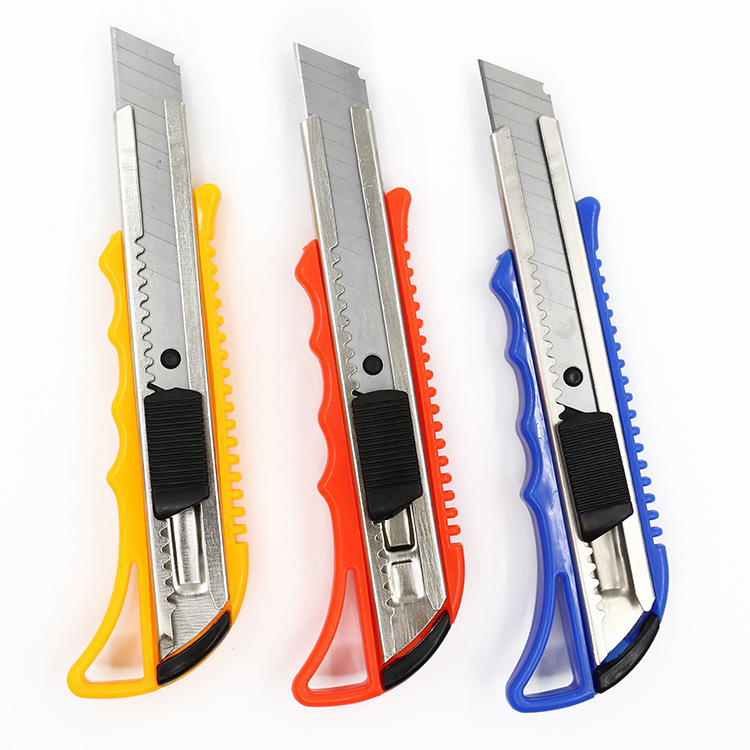 Qiyue Hardware Art Knife Large 18mm Plastic Paper Cutter Utility Knife Office Stationery Knife