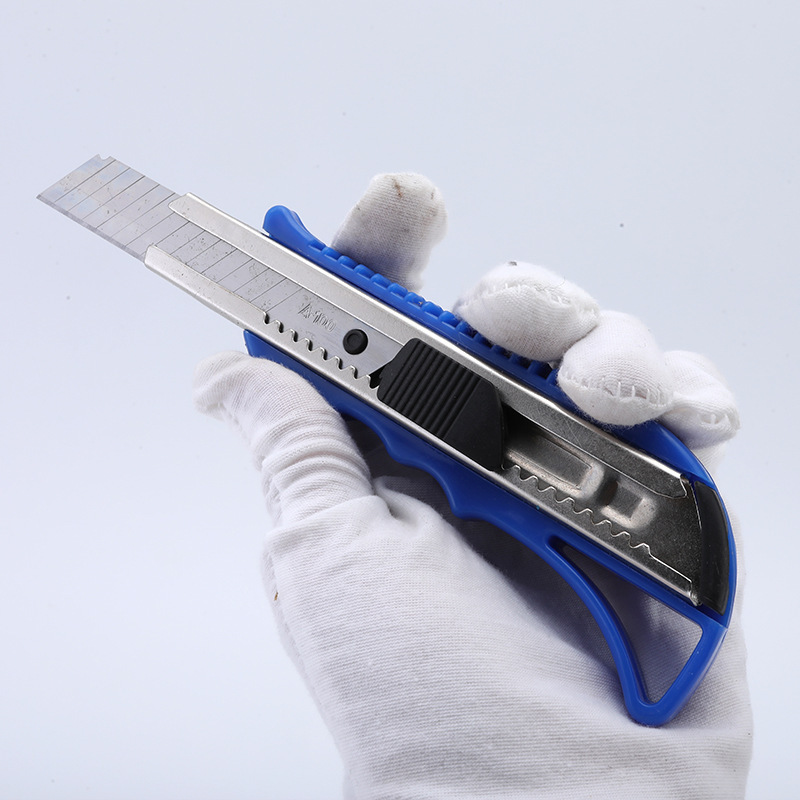 Qiyue Hardware Art Knife Large 18mm Plastic Paper Cutter Utility Knife Office Stationery Knife