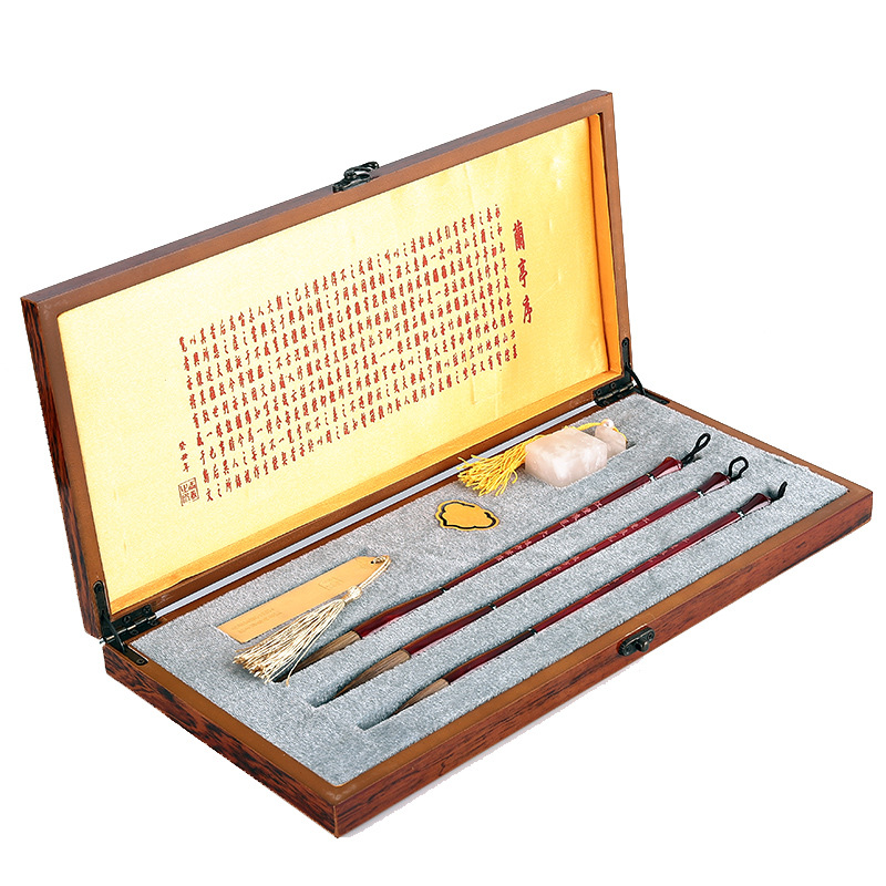 Xuanfang Weasel&#039;s Hair Writing Brush Set Metal Rod Writing Brush Book Brush Calligraphy Calligraphy painting