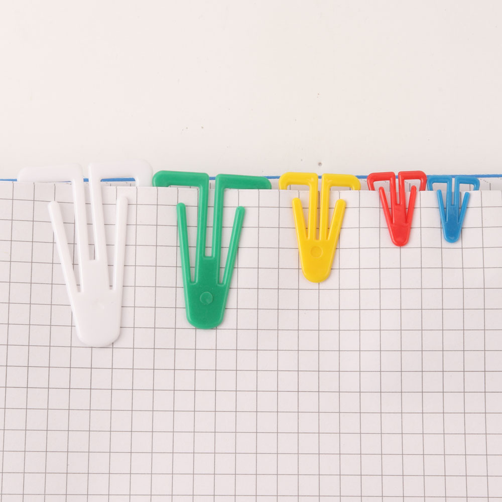 Color cartoon paper clip plastic specially-shaped paper clip 50mm cross-border special supply