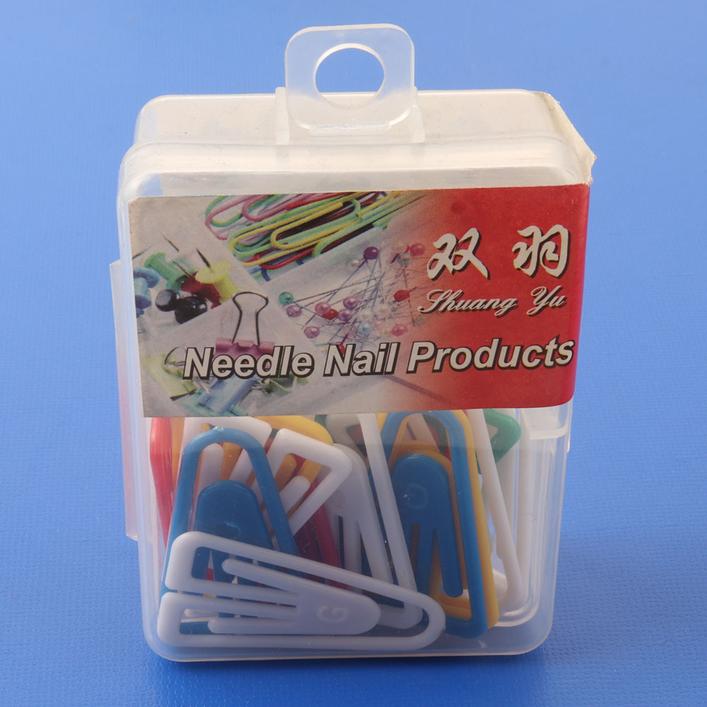 Color cartoon paper clip plastic specially-shaped paper clip 50mm cross-border special supply