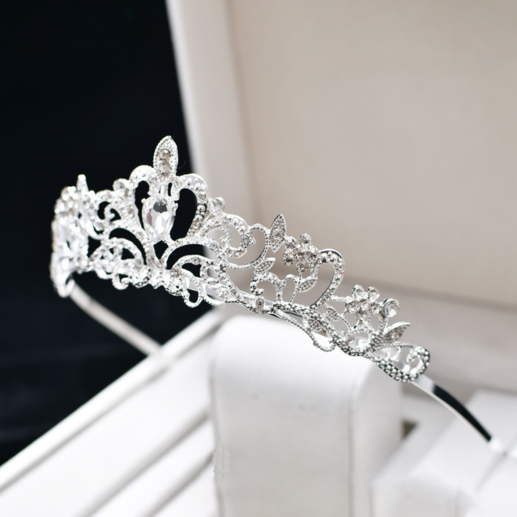 Crown Headdress Children Princess Girl Diamond Korean Style Crown Crystal Headband Children Hair Accessories Birthday Photo