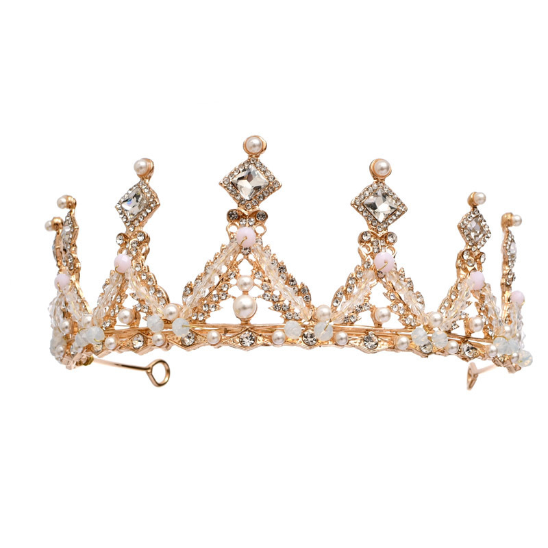 Crown Headdress Children Princess Girl Diamond Korean Style Crown Crystal Headband Children Hair Accessories Birthday Photo
