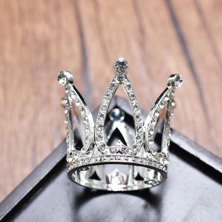 Crown Headdress Children Princess Girl Diamond Korean Style Crown Crystal Headband Children Hair Accessories Birthday Photo