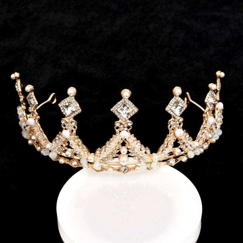 Crown Headdress Children Princess Girl Diamond Korean Style Crown Crystal Headband Children Hair Accessories Birthday Photo